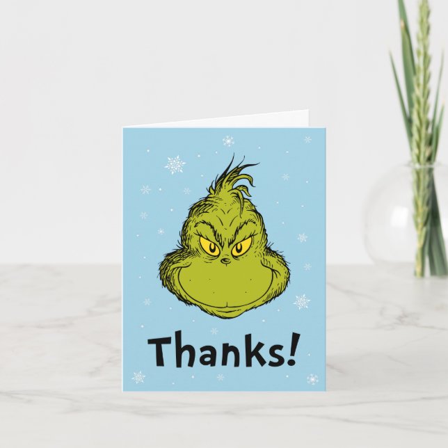 Dr. Seuss | Grinch Winter Birthday Thank You (Front)