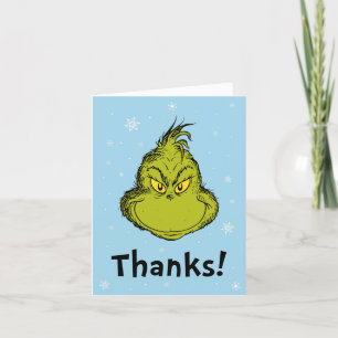 Dr. Seuss Grinch Winter Birthday Thank You