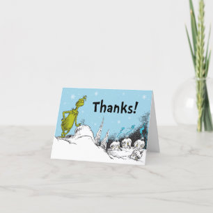 Dr. Seuss Grinch Winter Birthday Thank You