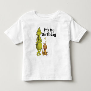 Dr. Seuss   Grinch Winter Birthday Toddler T-Shirt