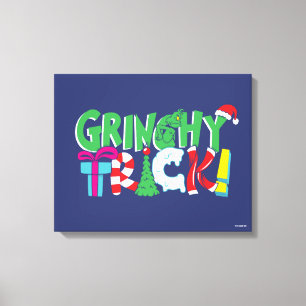 Dr. Seuss Grinchy Trick Canvas Print