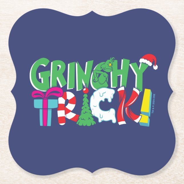 Dr. Seuss | Grinchy Trick Paper Coaster (Front)