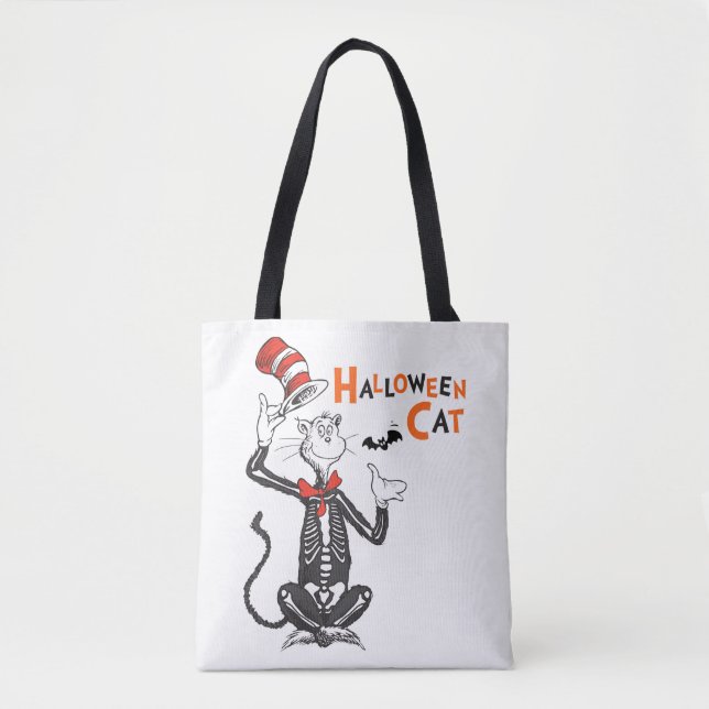 Dr. Seuss | Halloween Cat in the Hat Tote Bag (Front)