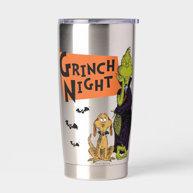 Dr. Seuss | Hallowen Grinch Night Graphic Insulated Tumbler (Left)