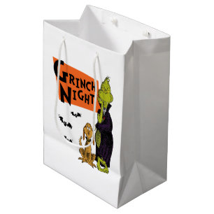 Dr. Seuss   Hallowen Grinch Night Graphic Medium Gift Bag
