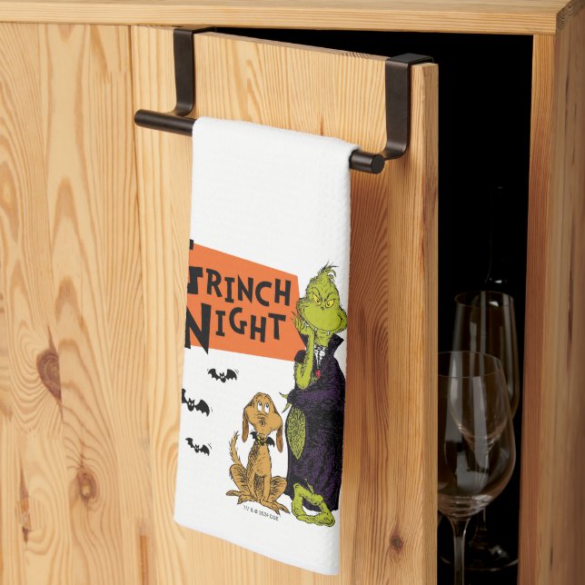 Dr. Seuss | Hallowen Grinch Night Graphic Tea Towel (Thirds Fold)