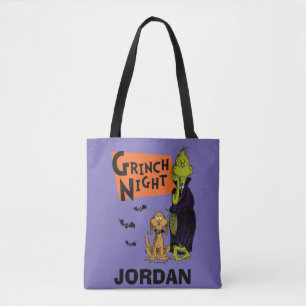 Dr. Seuss   Hallowen Grinch Night Graphic Tote Bag