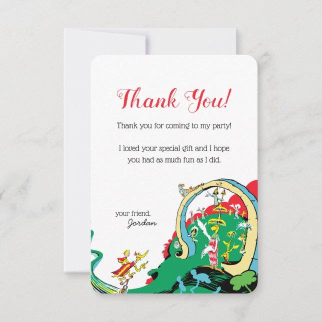 Dr. Seuss | Happy Birthday to You - Thank You Card (Front)