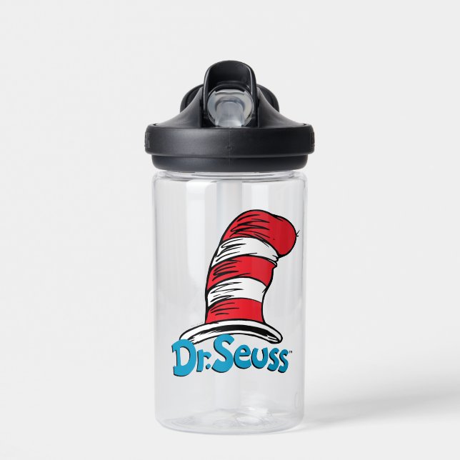 Dr. Seuss Hat Logo Water Bottle (Front)