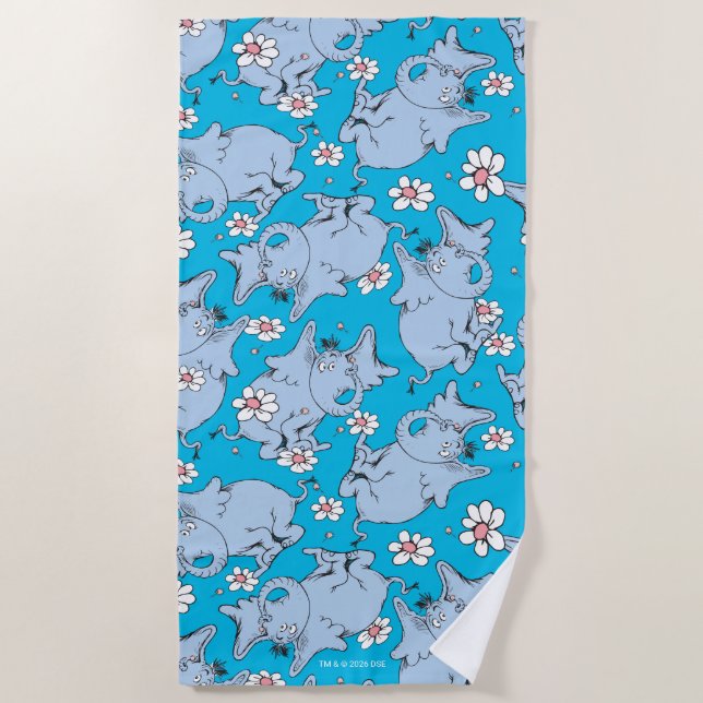 Dr. Seuss Horton Hears a Who Beach Towel (Front)
