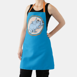 Dr. Seuss Horton Hears A Who Orange Polka Dots Apron