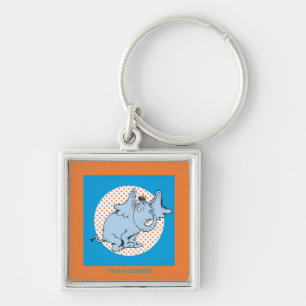 Dr. Seuss Horton Hears A Who Orange Polka Dots Key Ring