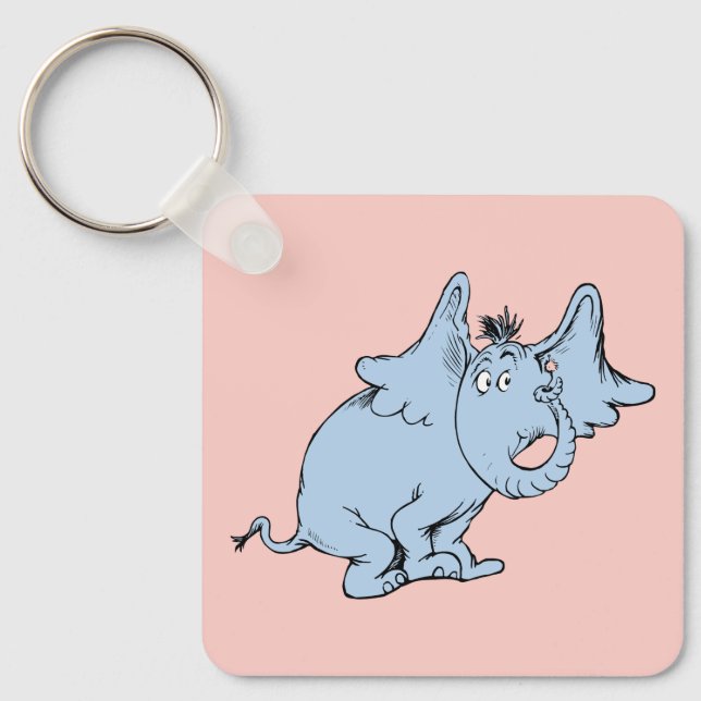 Dr. Seuss | Horton Side Look Key Ring (Front)