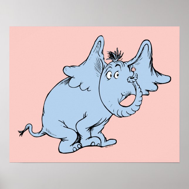 Dr. Seuss | Horton Side Look Poster (Front)