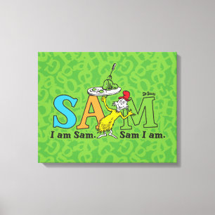 Dr. Seuss   I Am Sam. Sam I Am. Canvas Print