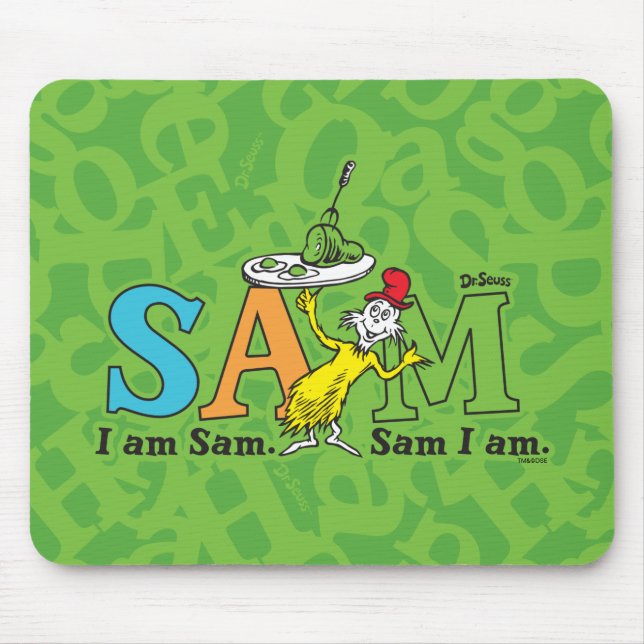 Dr. Seuss | I Am Sam. Sam I Am. Mouse Mat (Front)