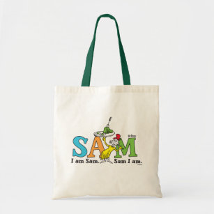 Dr. Seuss   I Am Sam. Sam I Am. Tote Bag