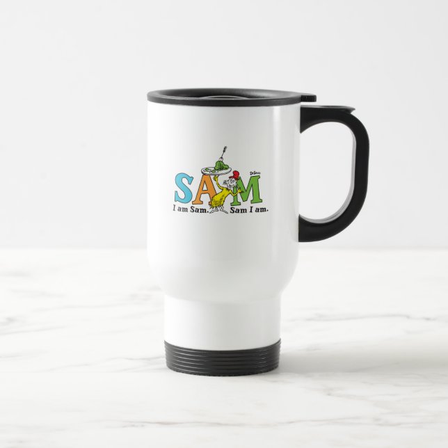Dr. Seuss | I Am Sam. Sam I Am. Travel Mug (Right)
