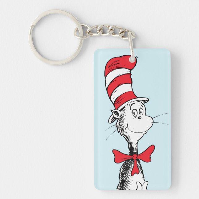 Dr. Seuss I Cat in the Hat Standing Tall Key Ring (Front)