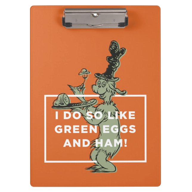 Dr. Seuss | I Do So Like Green Eggs and Ham Clipboard (Front)