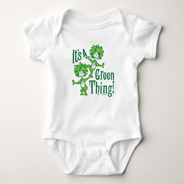 Dr. Seuss | It's a Green Thing! Baby Bodysuit (Front)