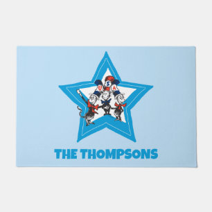 Dr. Seuss   Little Cats USA Hats Graphic Doormat
