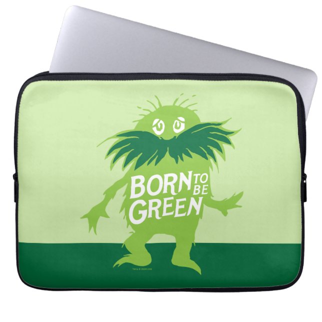 Dr. Seuss | Lorax - Born To Be Green Laptop Sleeve (Front)