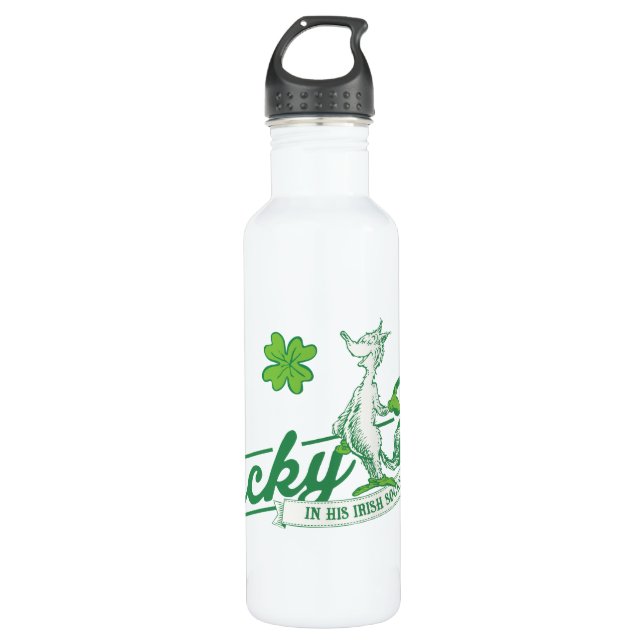 Dr. Seuss | Lucky Fox In His Irish Socks 710 Ml Water Bottle (Front)