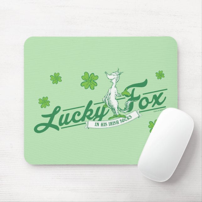 Dr. Seuss | Lucky Fox In His Irish Socks Mouse Mat (With Mouse)