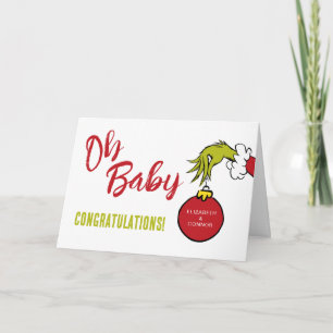 Dr. Seuss   Oh Baby Grinch Baby Congratulations Card