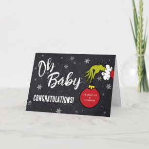 Dr. Seuss   Oh Baby Grinch Baby Congratulations Card