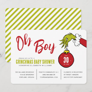 Dr. Seuss Oh Boy Grinch Baby Shower