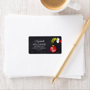 Dr. Seuss Oh Boy Grinch Baby Shower Label