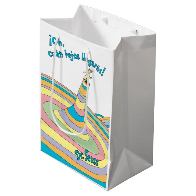 Dr. Seuss | ¡Oh, cuán lejos llegarás! Medium Gift Bag (Front Angled)