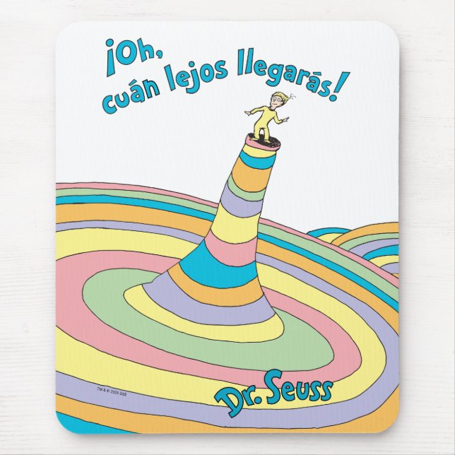 Dr. Seuss | ¡Oh, cuán lejos llegarás! Mouse Mat (Front)