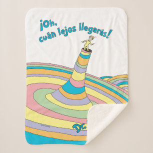 Dr. Seuss   ¡Oh, cuán lejos llegarás! Sherpa Blanket
