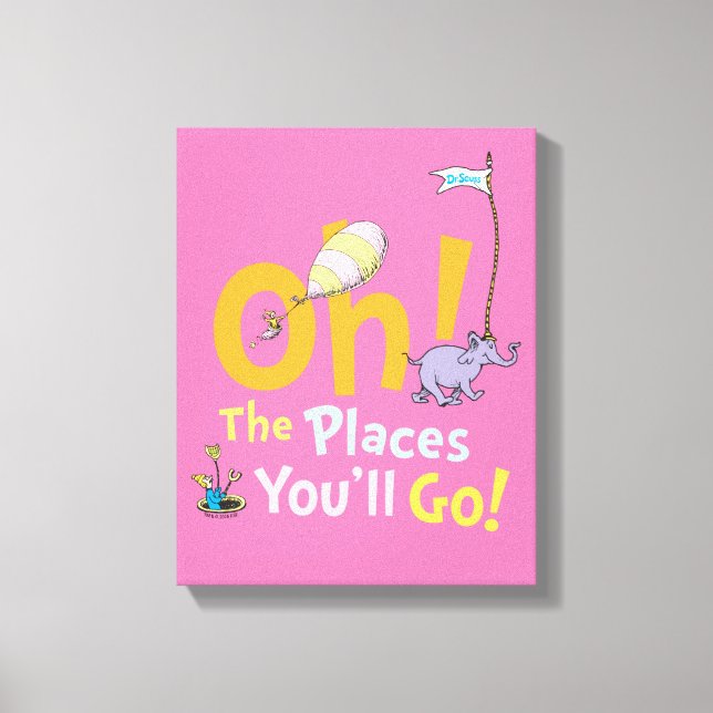 Dr. Seuss | Oh! The Places Parade Canvas Print (Front)