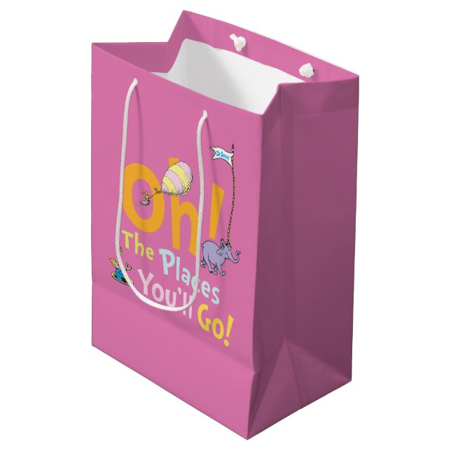 Dr. Seuss | Oh! The Places Parade Medium Gift Bag (Front Angled)