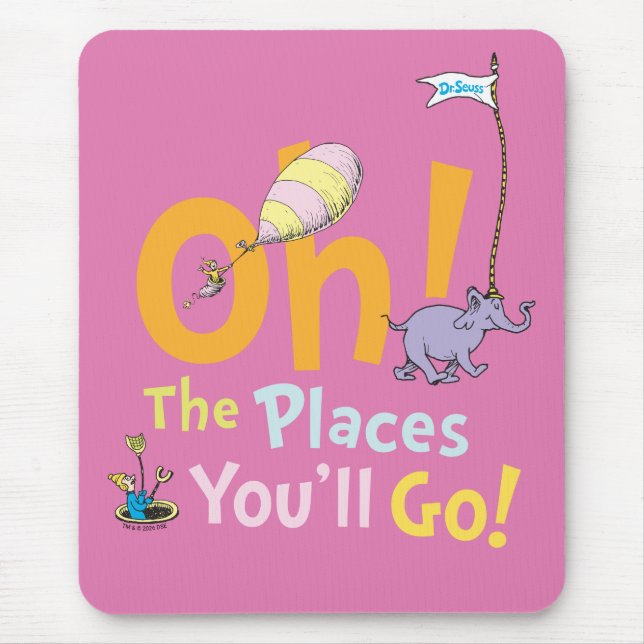 Dr. Seuss | Oh! The Places Parade Mouse Mat (Front)