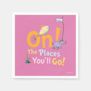 Dr. Seuss Oh! The Places Parade Napkin