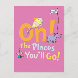 Dr. Seuss   Oh! The Places Parade Postcard