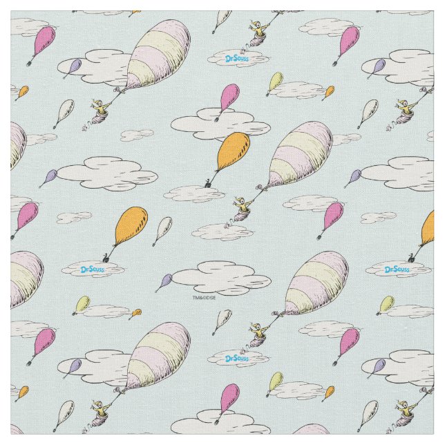 Dr. Seuss | Oh, The Places You'll Go! Fabric (Close Up)