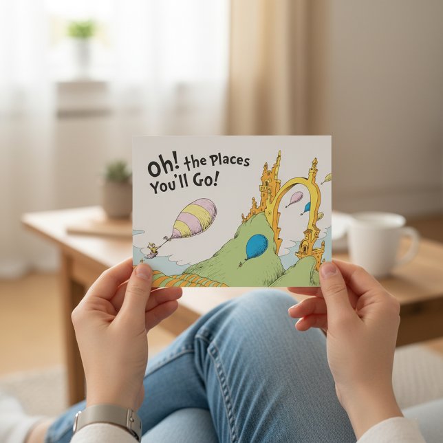 Dr. Seuss | Oh, The Places You'll Go! Postcard (Creator Uploaded)