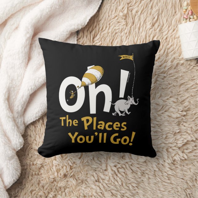 Dr. Seuss | Oh, The Places You'll Go! Retro Cushion (Blanket)