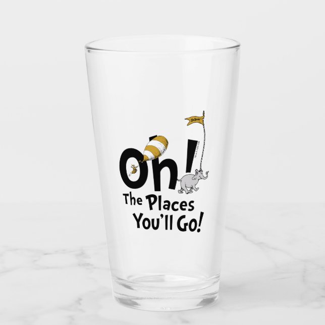 Dr. Seuss | Oh, The Places You'll Go! Retro Glass (Front)
