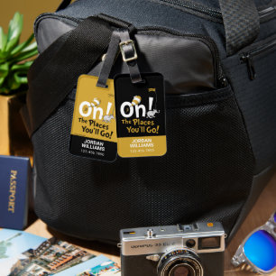 Dr. Seuss   Oh, The Places You'll Go! Retro Luggage Tag