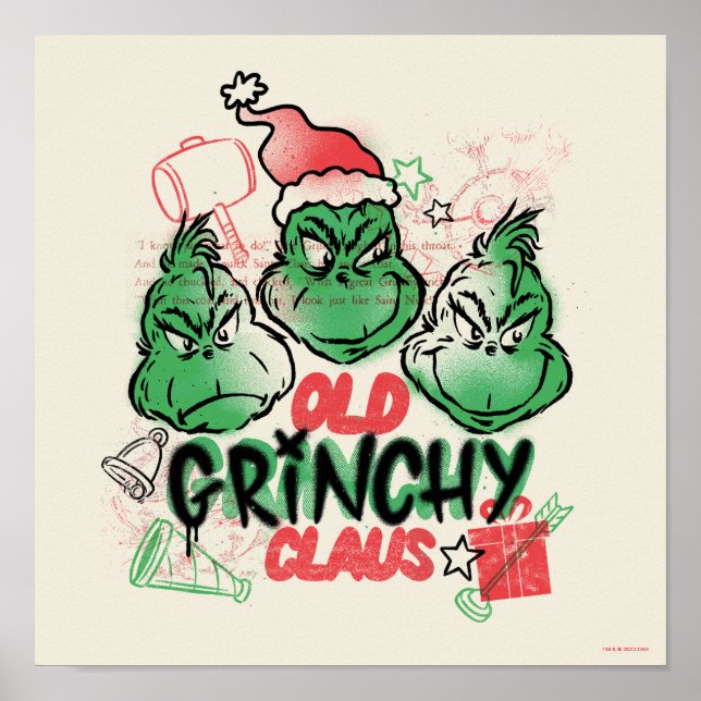 Dr. Seuss | Old Grinch Claus Poster (Front)
