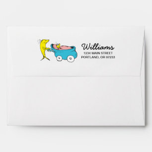 Dr. Seuss   One Fish - Boy Baby Shower Envelopes