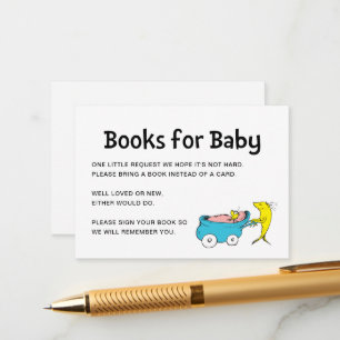 Dr. Seuss   One Fish - Boy Baby Shower Insert Card