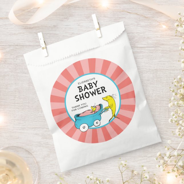 Dr. Seuss | One Fish - Girl Baby Shower Favour Bags (Clipped)